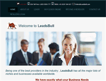 Tablet Screenshot of leadsbull.com